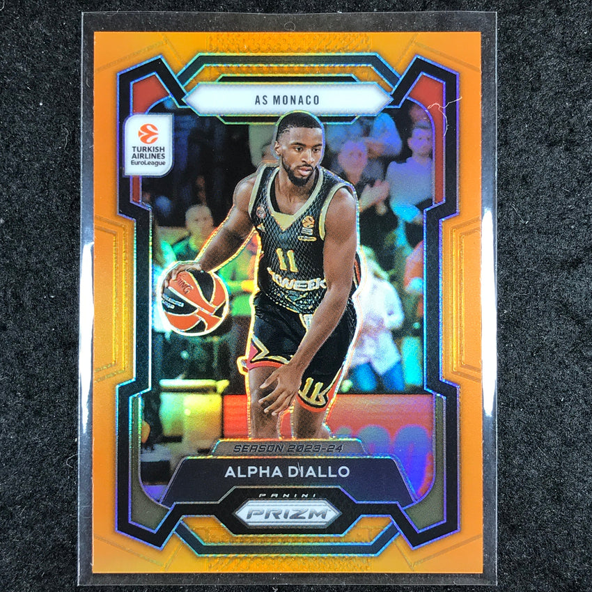 2023-24 Prizm EuroLeague ALPHA DIALLO Orange Prizm 13/49 #78