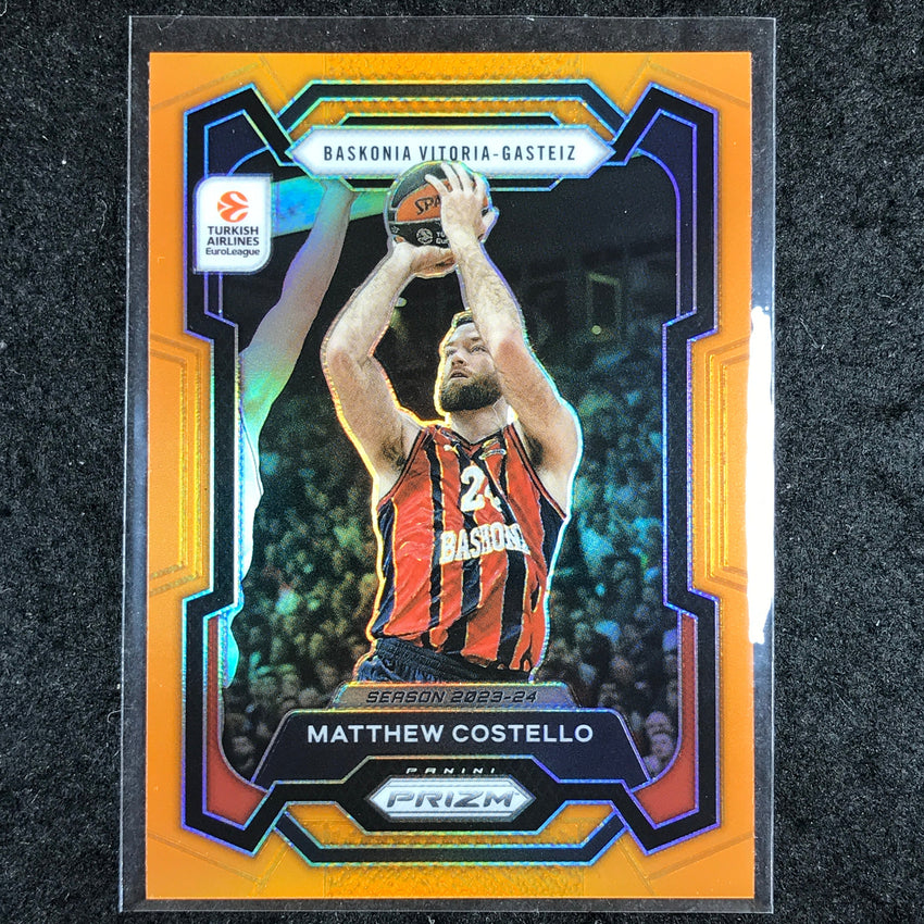 2023-24 Prizm EuroLeague MATTHEW COSTELLO Orange Prizm 15/49 #80