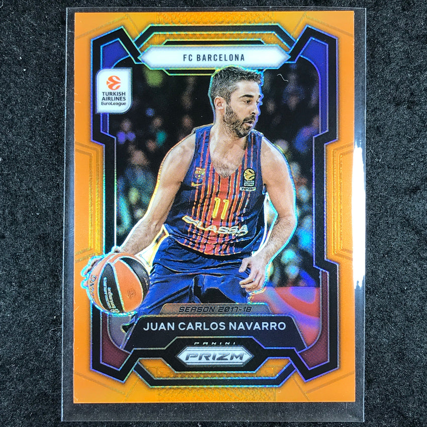 2023-24 Prizm EuroLeague JUAN CARLOS NAVARRO Orange Prizm 22/49 #82