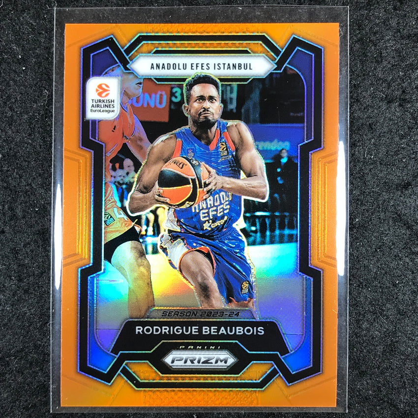 2023-24 Prizm EuroLeague RODRIGUE BEAUBOIS Orange Prizm 40/49 #83