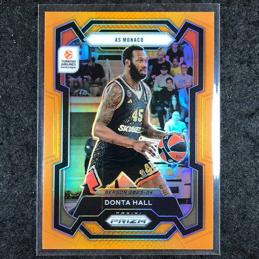 2023-24 Prizm EuroLeague DONTA HALL Orange Prizm 37/49 #91