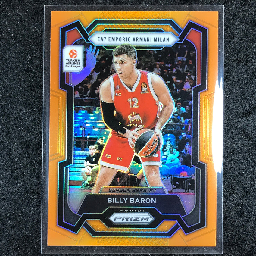 2023-24 Prizm EuroLeague BILLY BARON Orange Prizm 22/49 #92