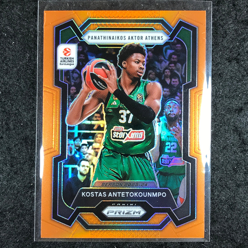 2023-24 Prizm EuroLeague KOSTAS ANTETOKOUNMPO Orange Prizm 20/49 #101