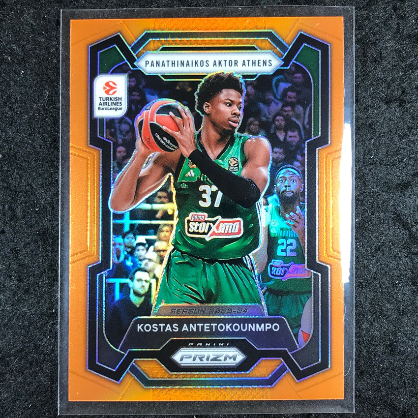 2023-24 Prizm EuroLeague KOSTAS ANTETOKOUNMPO Orange Prizm 36/49 #101