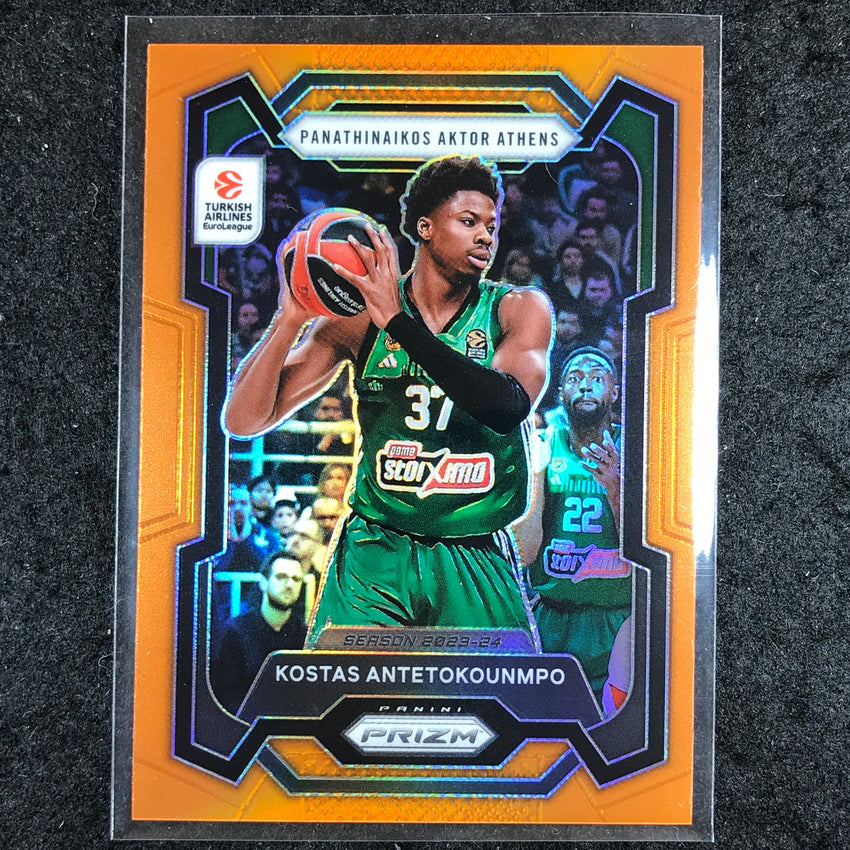 2023-24 Prizm EuroLeague KOSTAS ANTETOKOUNMPO Orange Prizm 41/49 #101