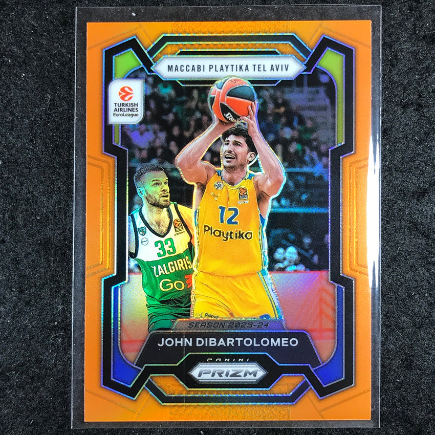 2023-24 Prizm EuroLeague JOHN DIBARTOLOMEO Orange Prizm 48/49 #109