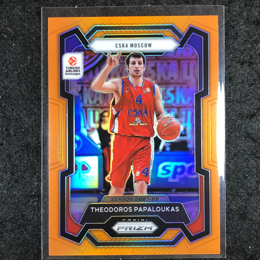 2023-24 Prizm EuroLeague THEODOROS PAPALOUKAS Orange Prizm 35/49 #119
