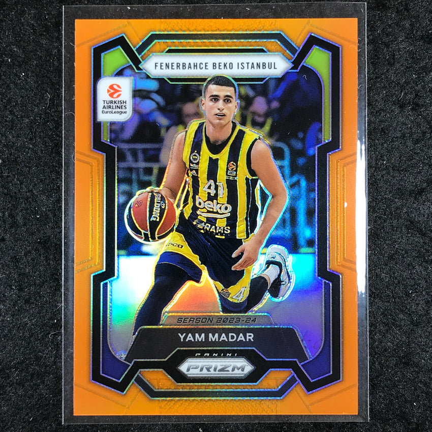 2023-24 Prizm EuroLeague YAM MADAR Orange Prizm 25/49 #123