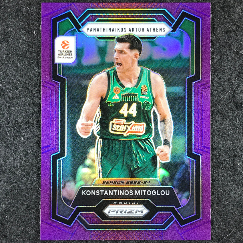 2023-24 Prizm EuroLeague KONSTANTINOS MITOGLOU Purple Prizm /99 #21
