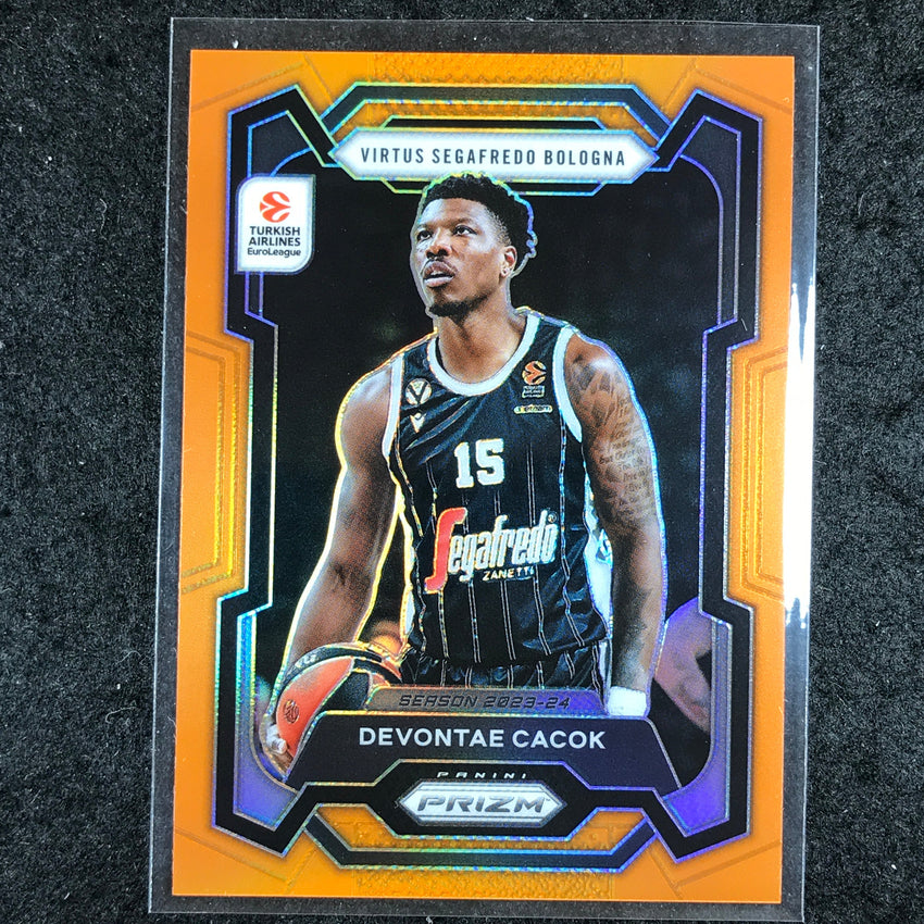 2023-24 Prizm EuroLeague DEVONTAE CACOK Orange Prizm 20/49 #129
