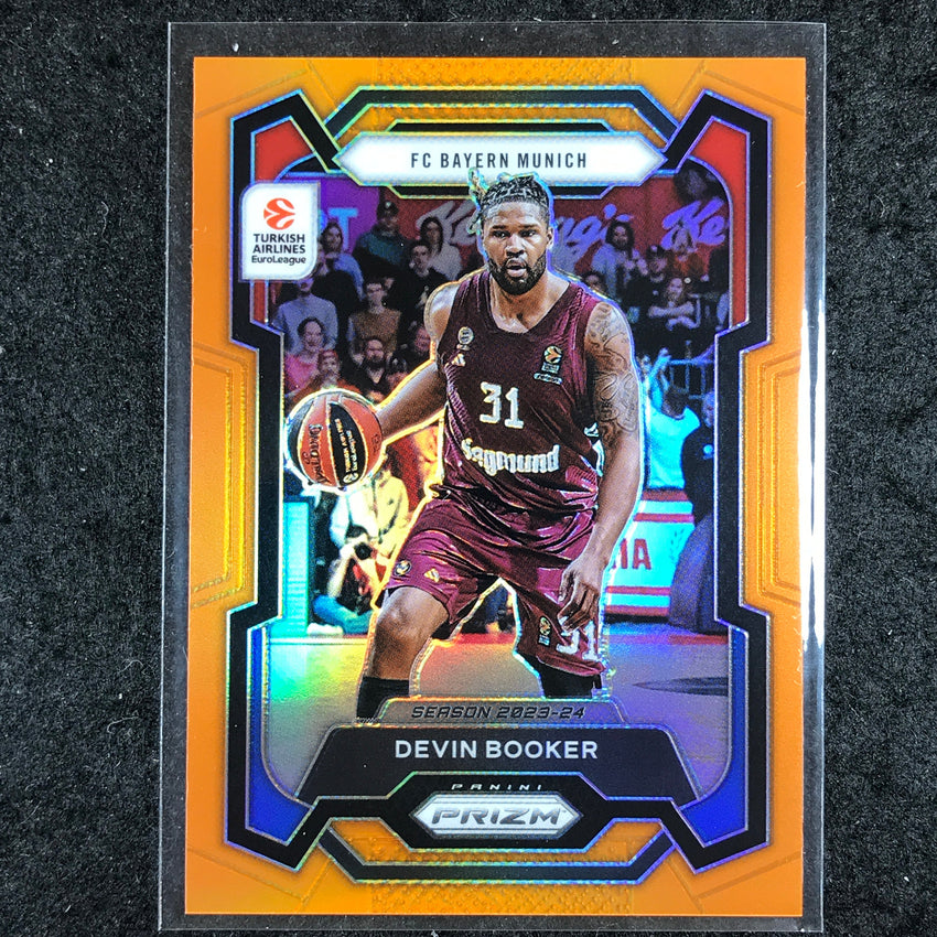 2023-24 Prizm EuroLeague DEVIN BOOKER (BAYERN) Orange Prizm 23/49 #136
