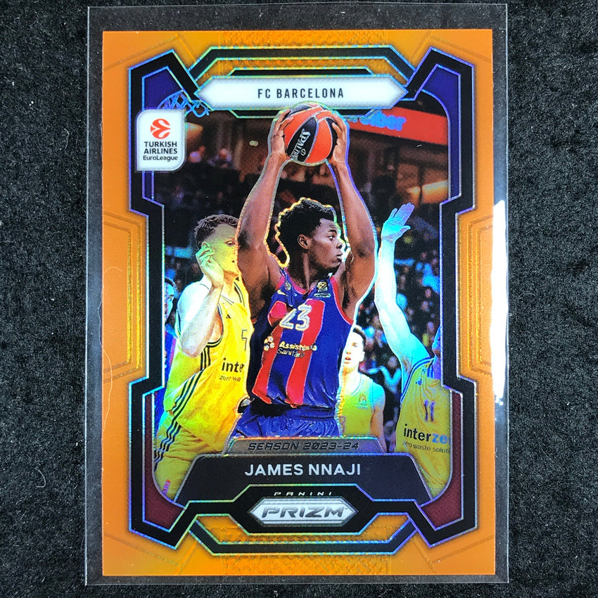 2023-24 Prizm EuroLeague JAMES NNAJI Orange Prizm 34/49 #170