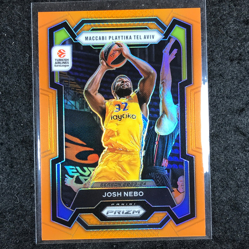 2023-24 Prizm EuroLeague JOSH NEBO Orange Prizm 25/49 #173