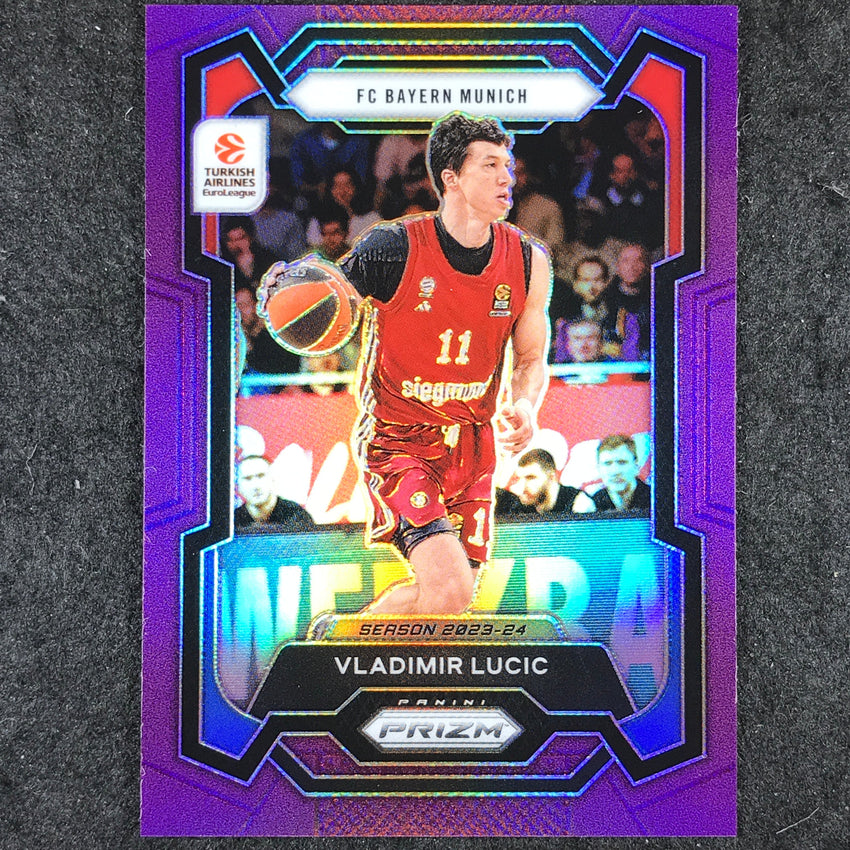 2023-24 Prizm EuroLeague VLADIMIR LUCIC Purple Prizm /99 #23
