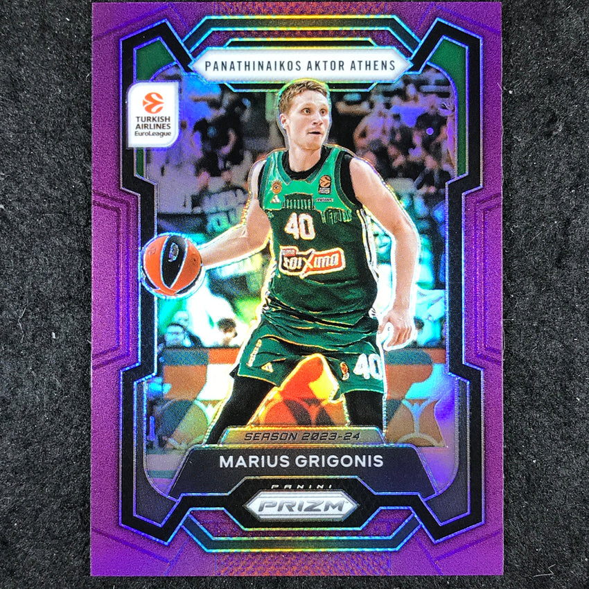 2023-24 Prizm EuroLeague MARIUS GRIGONIS Purple Prizm /99 #27