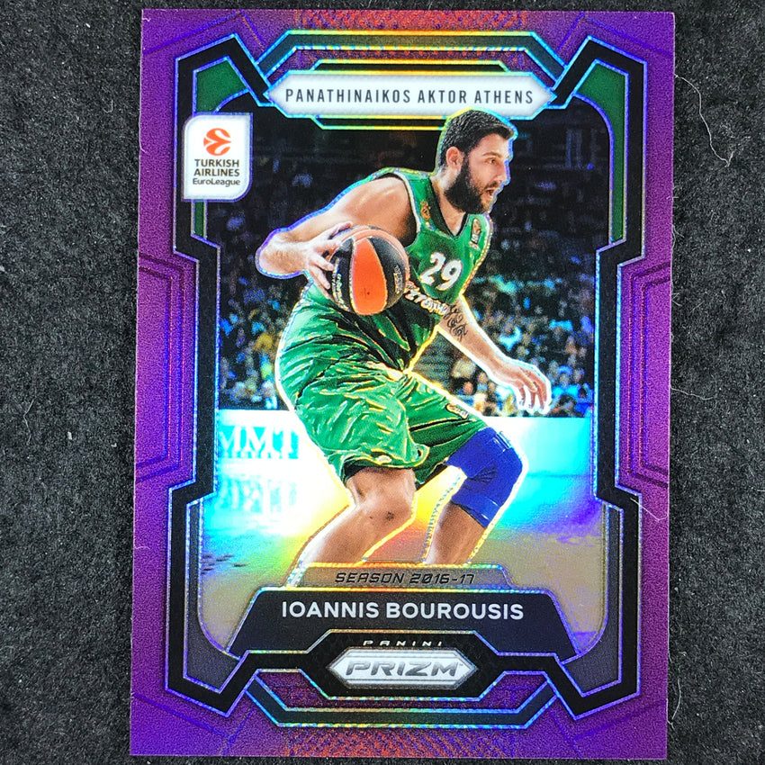 2023-24 Prizm EuroLeague IOANNIS BOUROUSIS Purple Prizm /99 #43