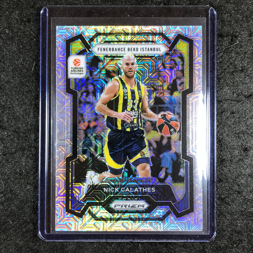 2023-24 Prizm EuroLeague NICK CALATHES Mojo Prizm 12/25 #124