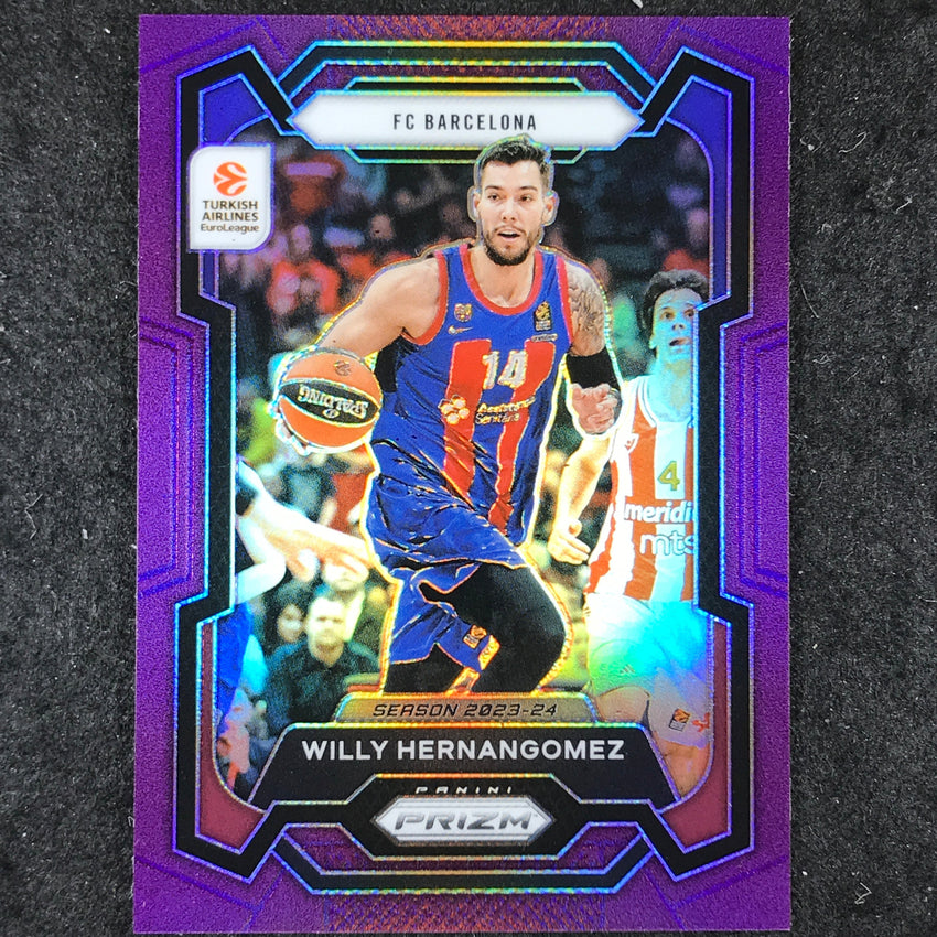 2023-24 Prizm EuroLeague WILLY HERNANGOMEZ Purple Prizm /99 #45
