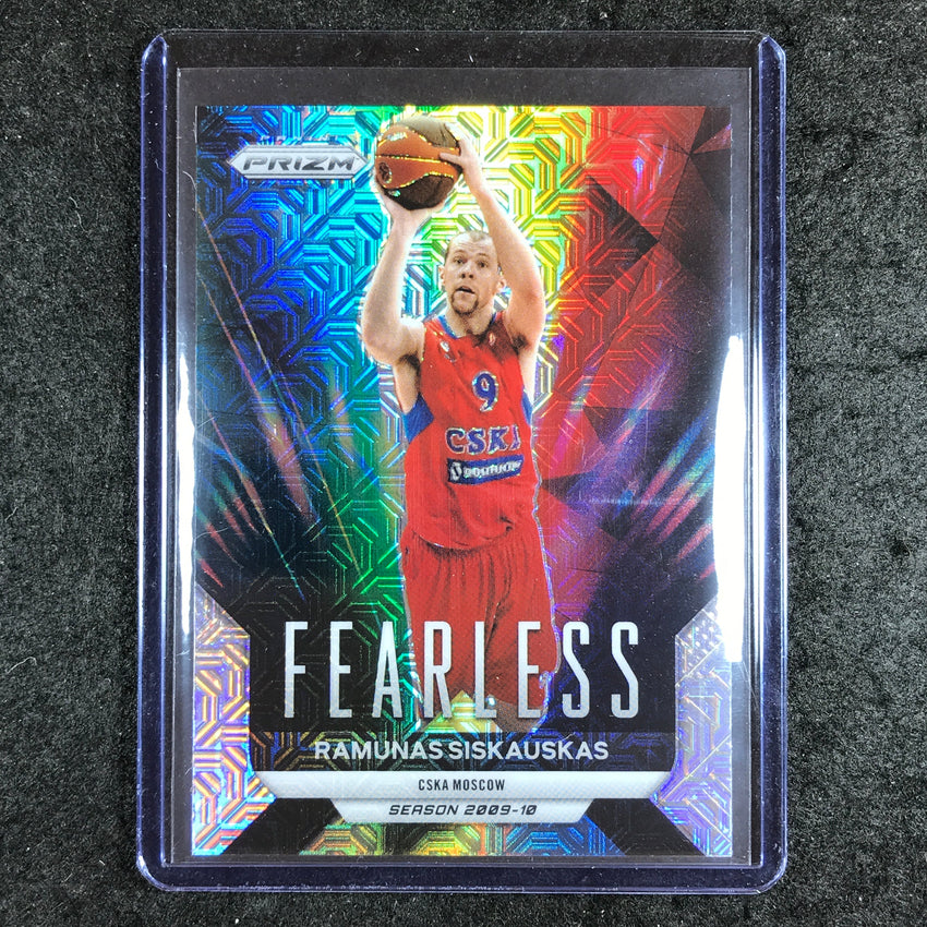 2023-24 Prizm EuroLeague RAMUNAS SISKAUSKAS Fearless Mojo Prizm 25/25
