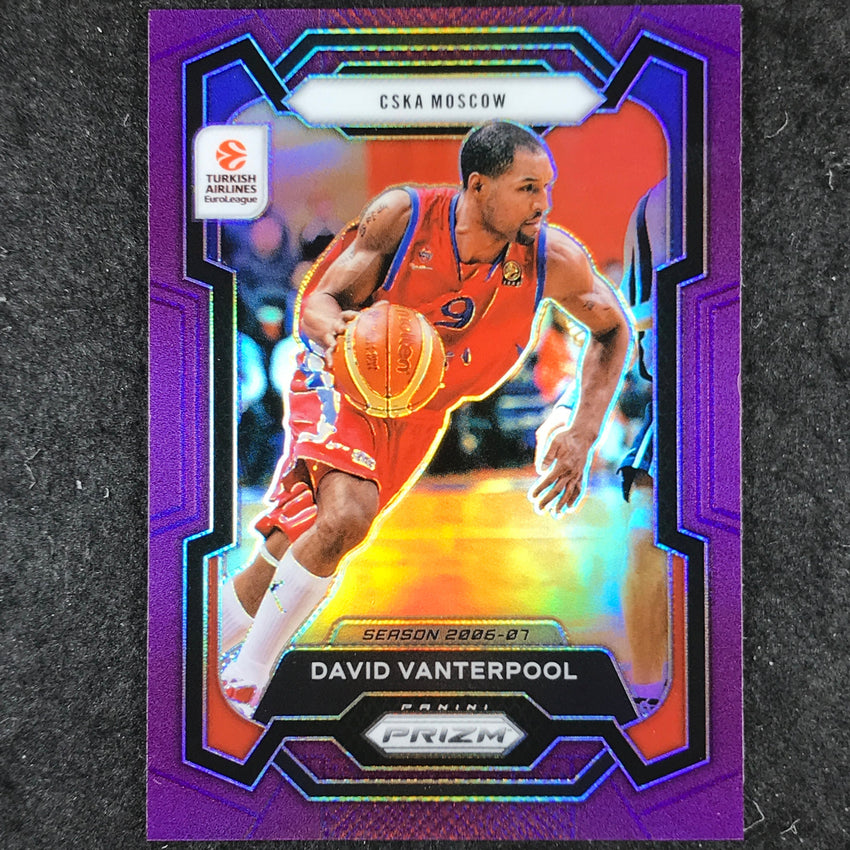 2023-24 Prizm EuroLeague DAVID VANTERPOOL Purple Prizm /99 #49