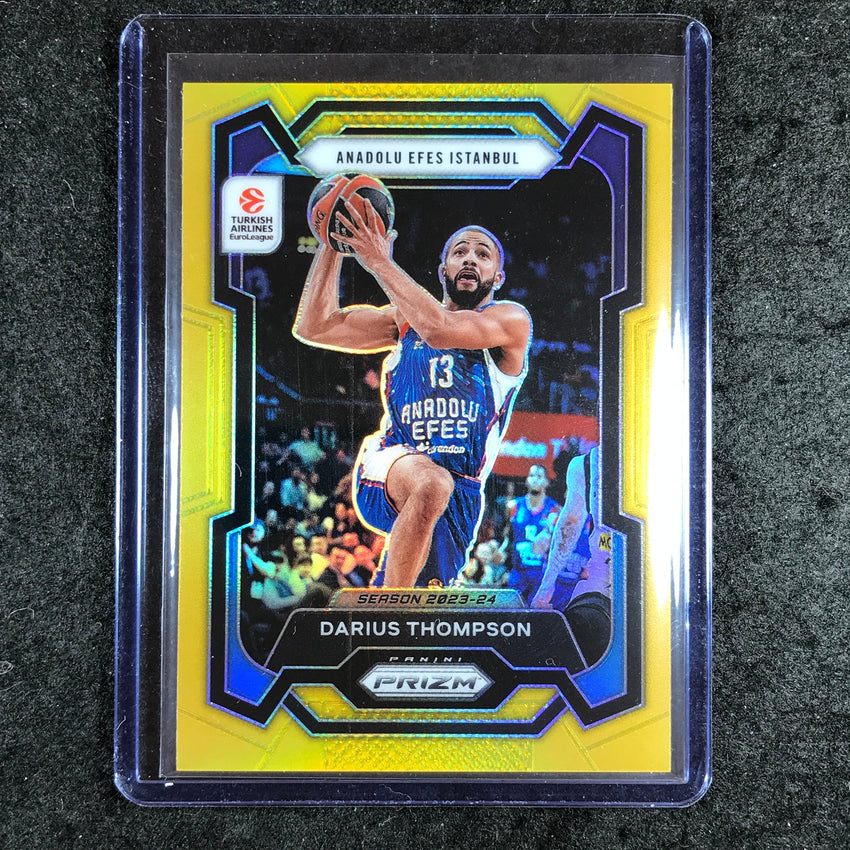 2023-24 Prizm EuroLeague DARIUS THOMPSON Gold Prizm 1/10 #9