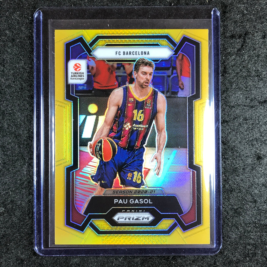 2023-24 Prizm EuroLeague PAU GASOL Gold Prizm 4/10 #13