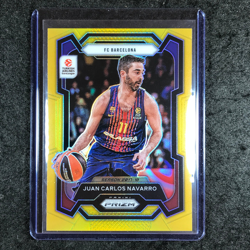 2023-24 Prizm EuroLeague JUAN CARLOS NAVARRO Gold Prizm 2/10 #82