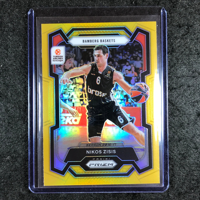 2023-24 Prizm EuroLeague NIKOS ZISIS Gold Prizm 4/10 #167
