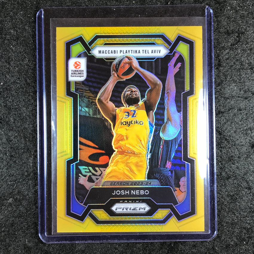 2023-24 Prizm EuroLeague JOSH NEBO Gold Prizm 1/10 #173
