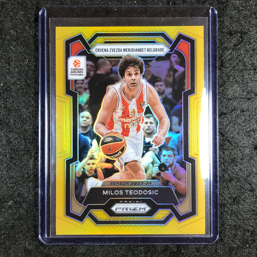 2023-24 Prizm EuroLeague MILOS TEODOSIC Gold Prizm 3/10 #181
