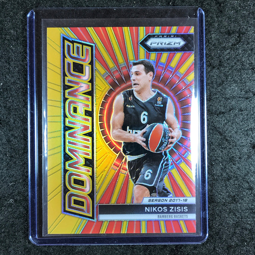 2023-24 Prizm EuroLeague NIKOS ZISIS Dominance Gold Prizm 10/10 #13