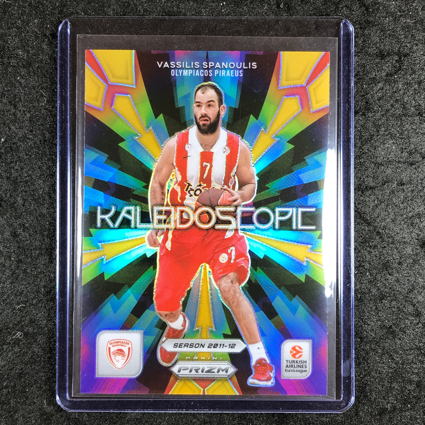 2023-24 Prizm EuroLeague VASSILIS SPANOULIS Kaleidoscopic Gold Prizm 8/10 #9