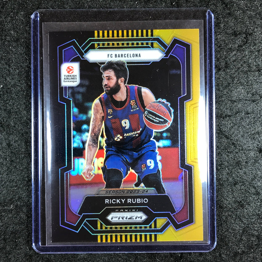 2023-24 Prizm EuroLeague RICKY RUBIO Black Gold Prizm 4/5 #72