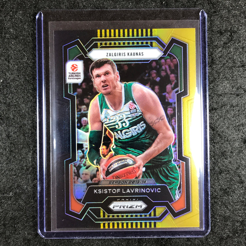 2023-24 Prizm EuroLeague KSISTOF LAVRINOVIC Black Gold Prizm 4/5 #193