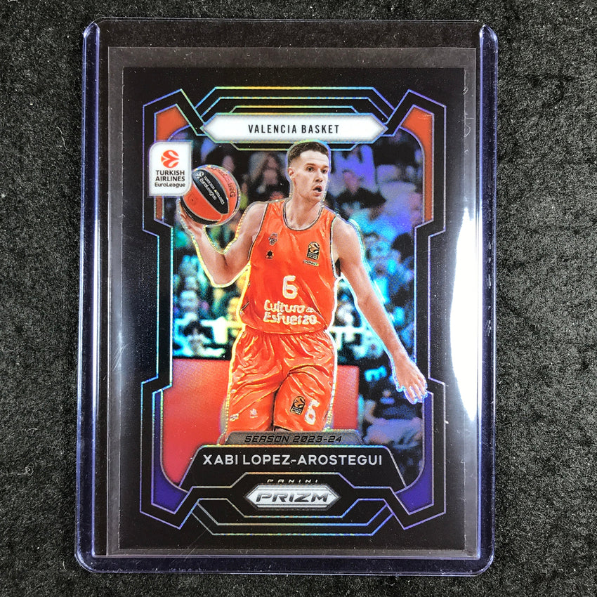 2023-24 Prizm EuroLeague XABI LOPEZ-AROSTEGUI Black Prizm 1/1 #130
