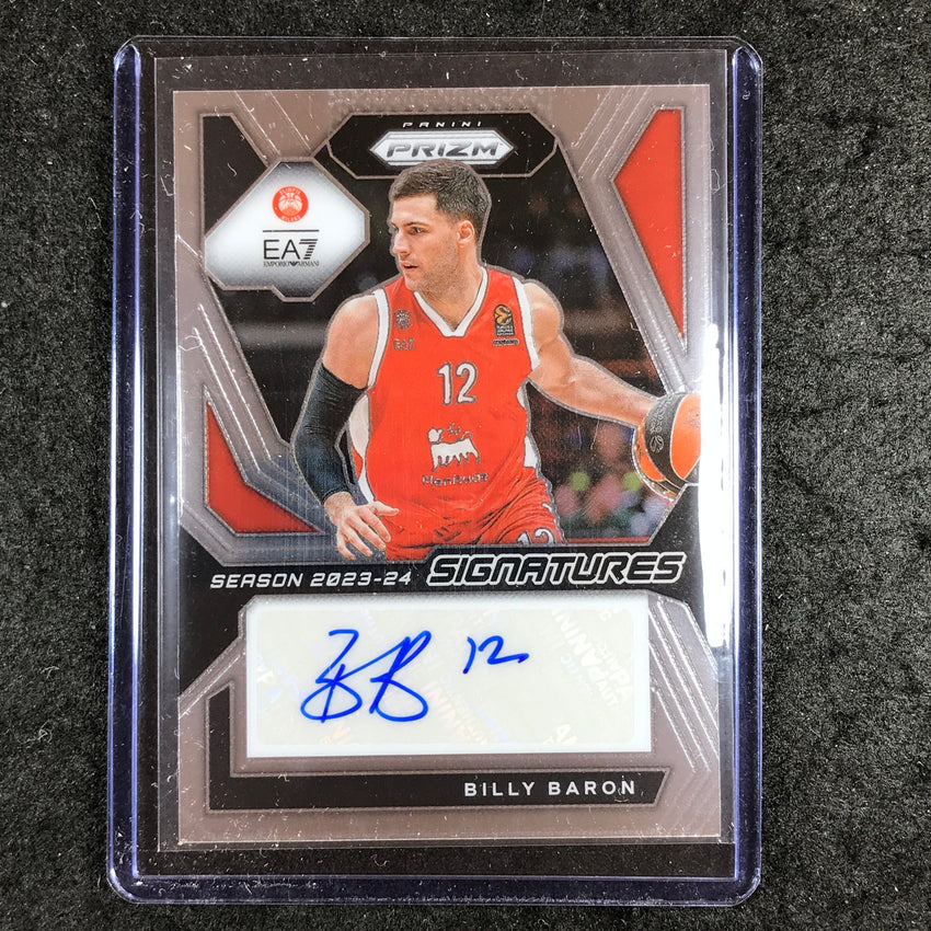 2023-24 Prizm EuroLeague BILLY BARON Signatures Auto Base #BIL