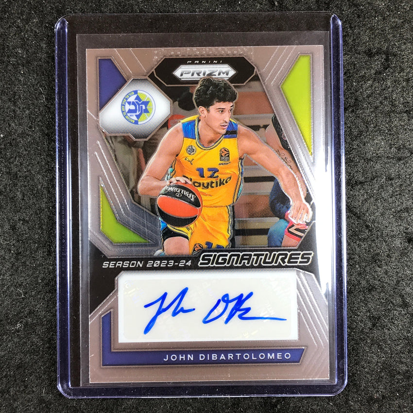 2023-24 Prizm EuroLeague JOHN DIBARTOLOMEO Signatures Auto Base #DIB