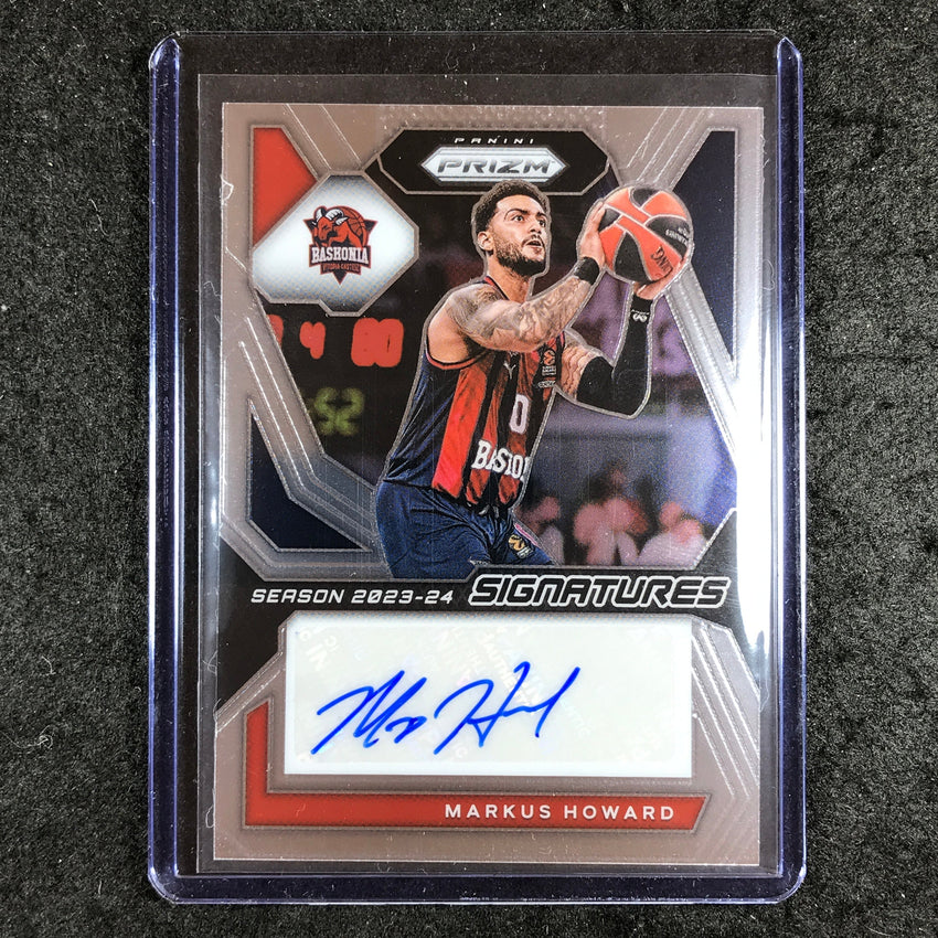 2023-24 Prizm EuroLeague MARKUS HOWARD Signatures Auto Base #HOW