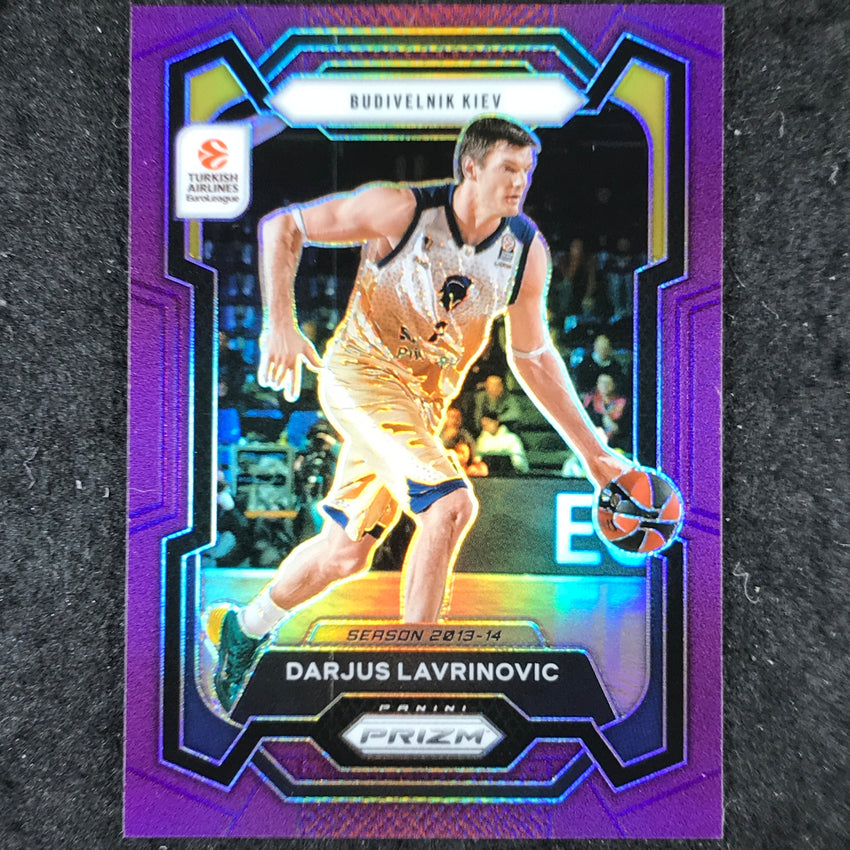 2023-24 Prizm EuroLeague DARJUS LAVRINOVIC Purple Prizm /99 #58