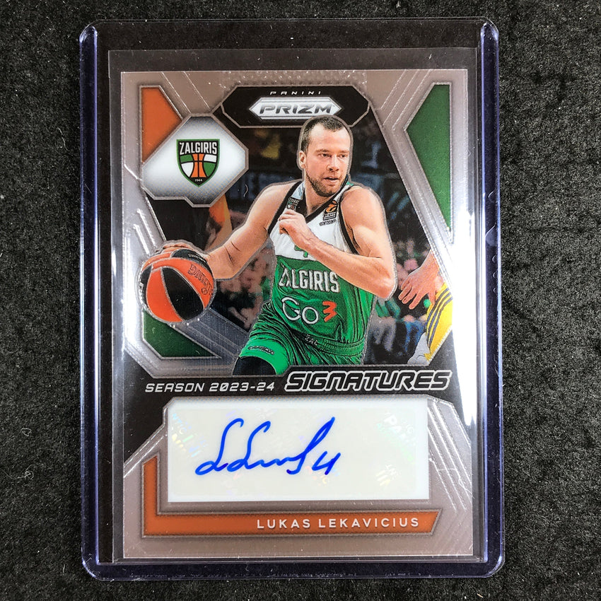 2023-24 Prizm EuroLeague LUKAS LEKAVICIUS Signatures Auto Base #LUK
