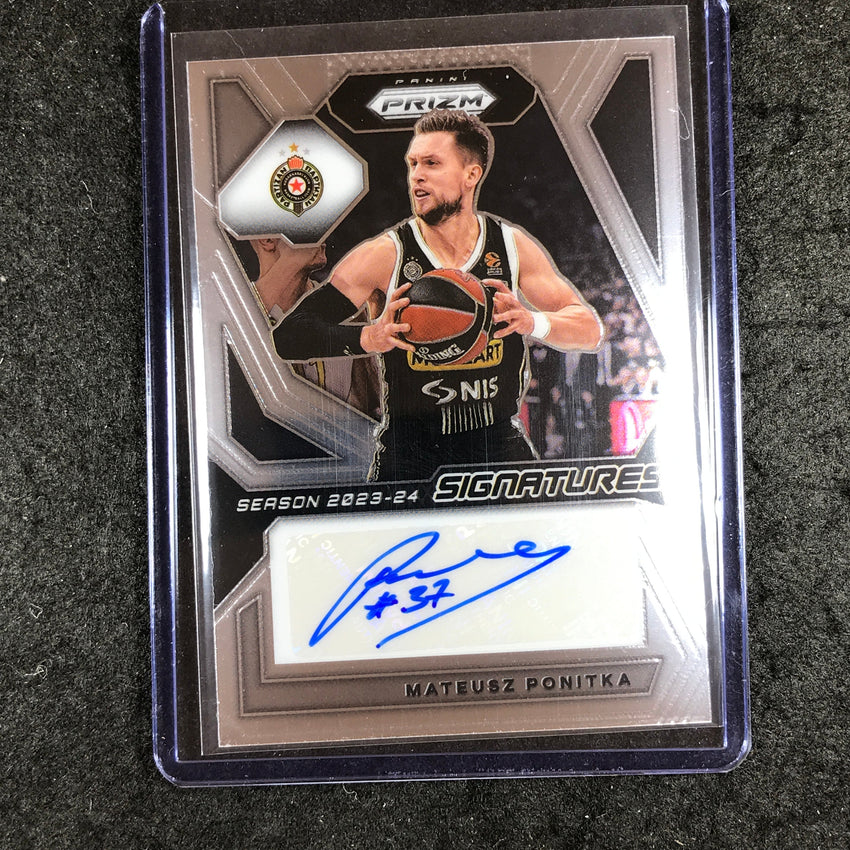 2023-24 Prizm EuroLeague MATEUSZ PONITKA Signatures Auto Base #PNK