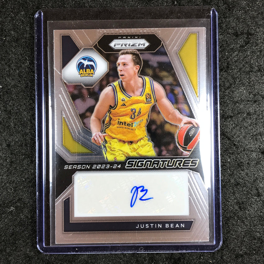 2023-24 Prizm EuroLeague JUSTIN BEAN Signatures Auto Base #UEA