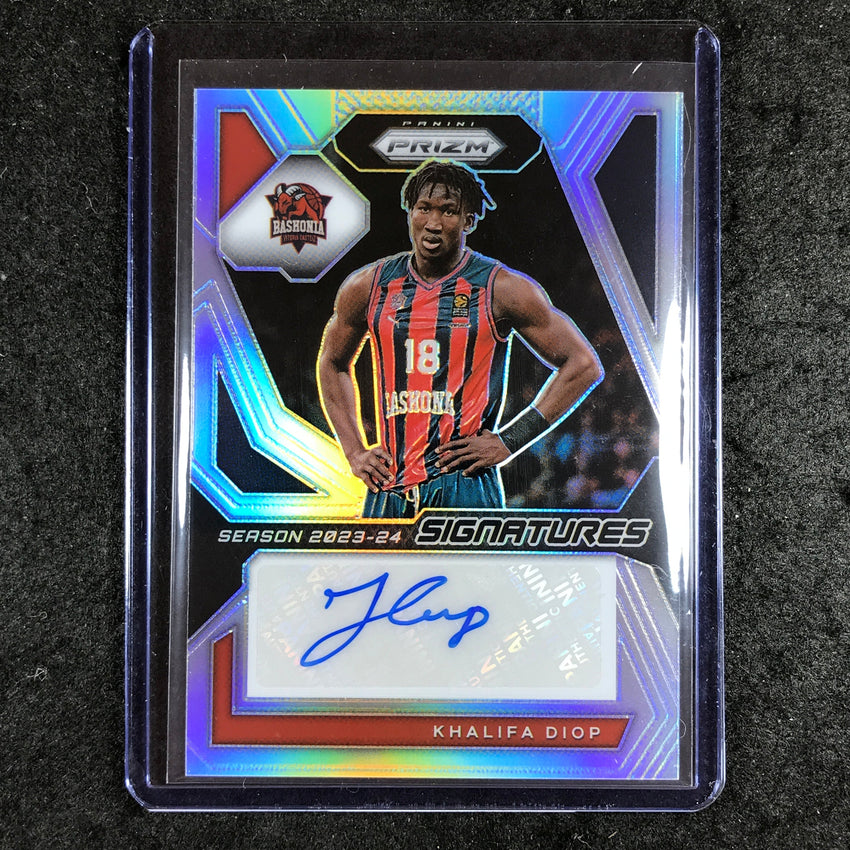 2023-24 Prizm EuroLeague KHALIFA DIOP Signatures Auto Silver Prizm #DIP