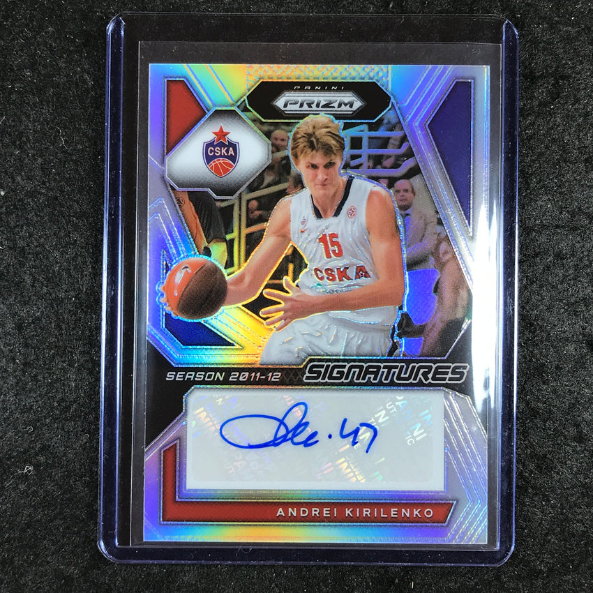 2023-24 Prizm EuroLeague ANDREI KIRILENKO Signatures Auto Silver Prizm #KIR