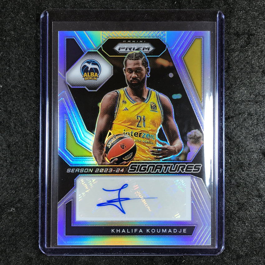 2023-24 Prizm EuroLeague KHALIFA KOUMADJE Signatures Auto Silver Prizm #KOU