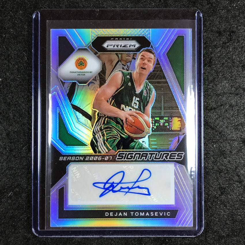 2023-24 Prizm EuroLeague DEJAN TOMASEVIC Signatures Auto Silver Prizm #TSV