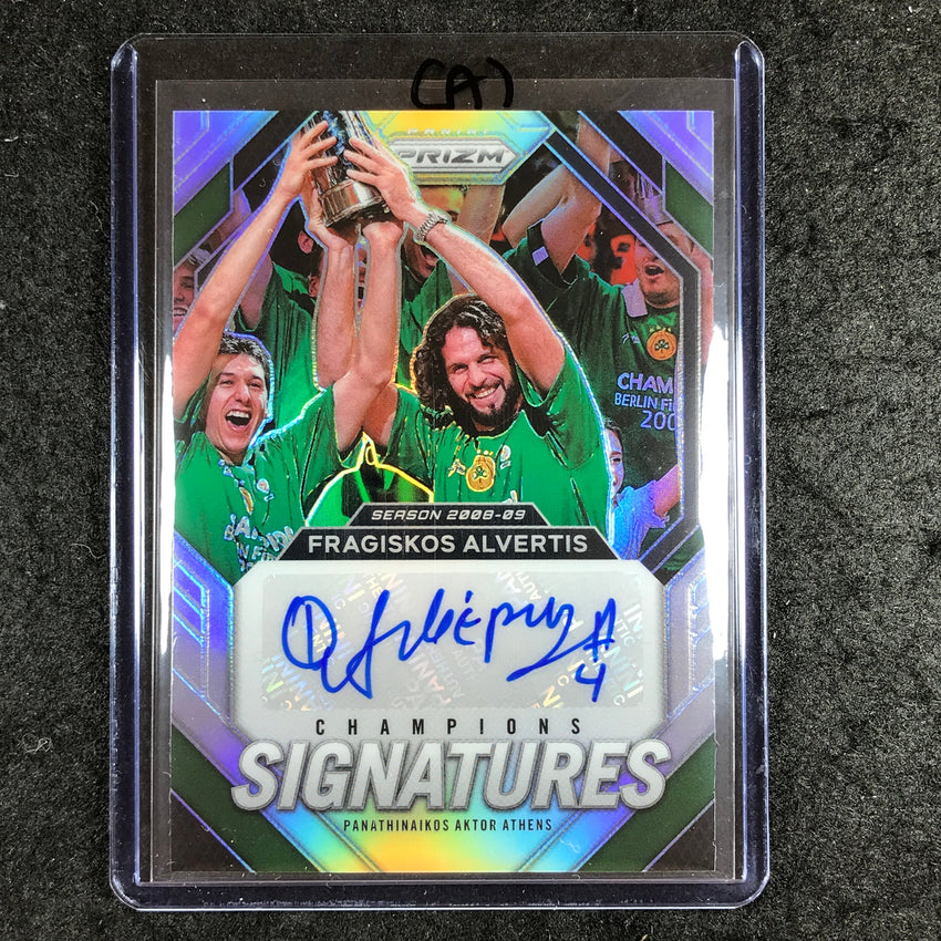 2023-24 Prizm EuroLeague FRAGISKOS ALVERTIS Champions Auto Silver Prizm #FRG (A)