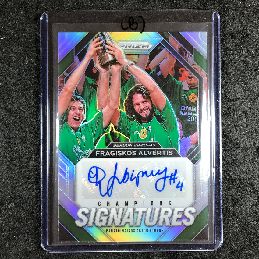 2023-24 Prizm EuroLeague FRAGISKOS ALVERTIS Champions Auto Silver Prizm #FRG (B)
