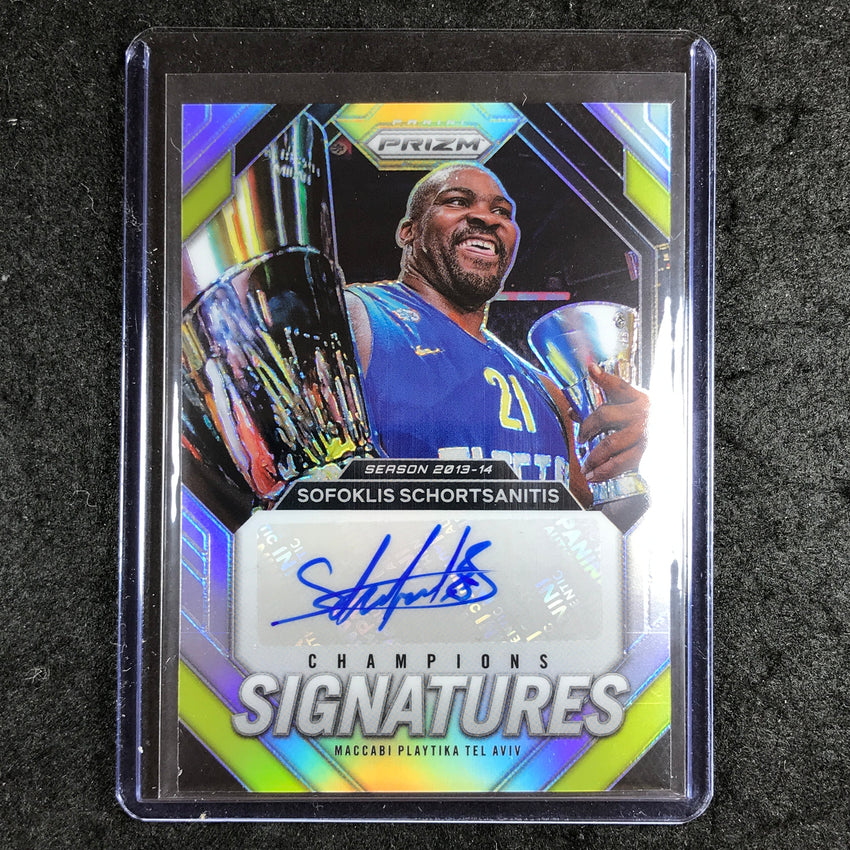 2023-24 Prizm EuroLeague SOFOKLIS SCHORTSANITIS Champions Auto Silver Prizm #SCH