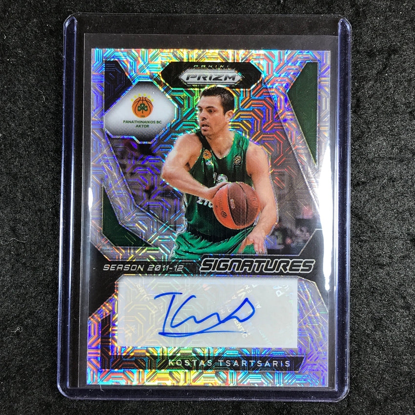 2023-24 Prizm EuroLeague KOSTAS TSARTSARIS Signatures Auto Mojo 4/25 #TTS
